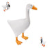 White Duck Magnetic Display Piece Resin Decoration Magnetic Goose Key Holder