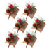 Pinecone Napkin Rings Sweet Reusable Christmas Napkin Holders Table Decor for Dinner Party Anniversary