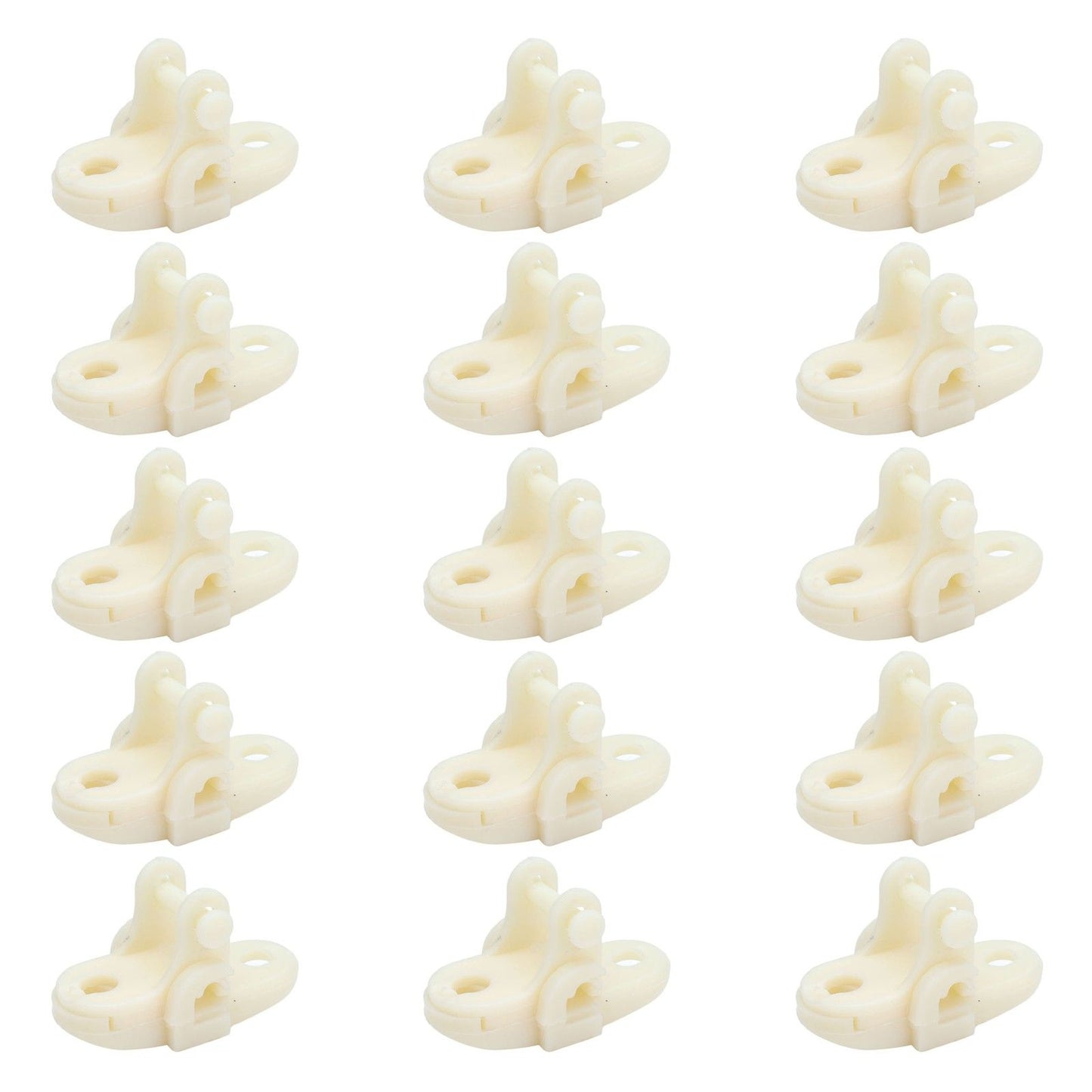 15pcs Greenhouses Pulley Plastic White Durable Ventilator Pulley Wheel for Agriculture Livestock Farms Greenhouses