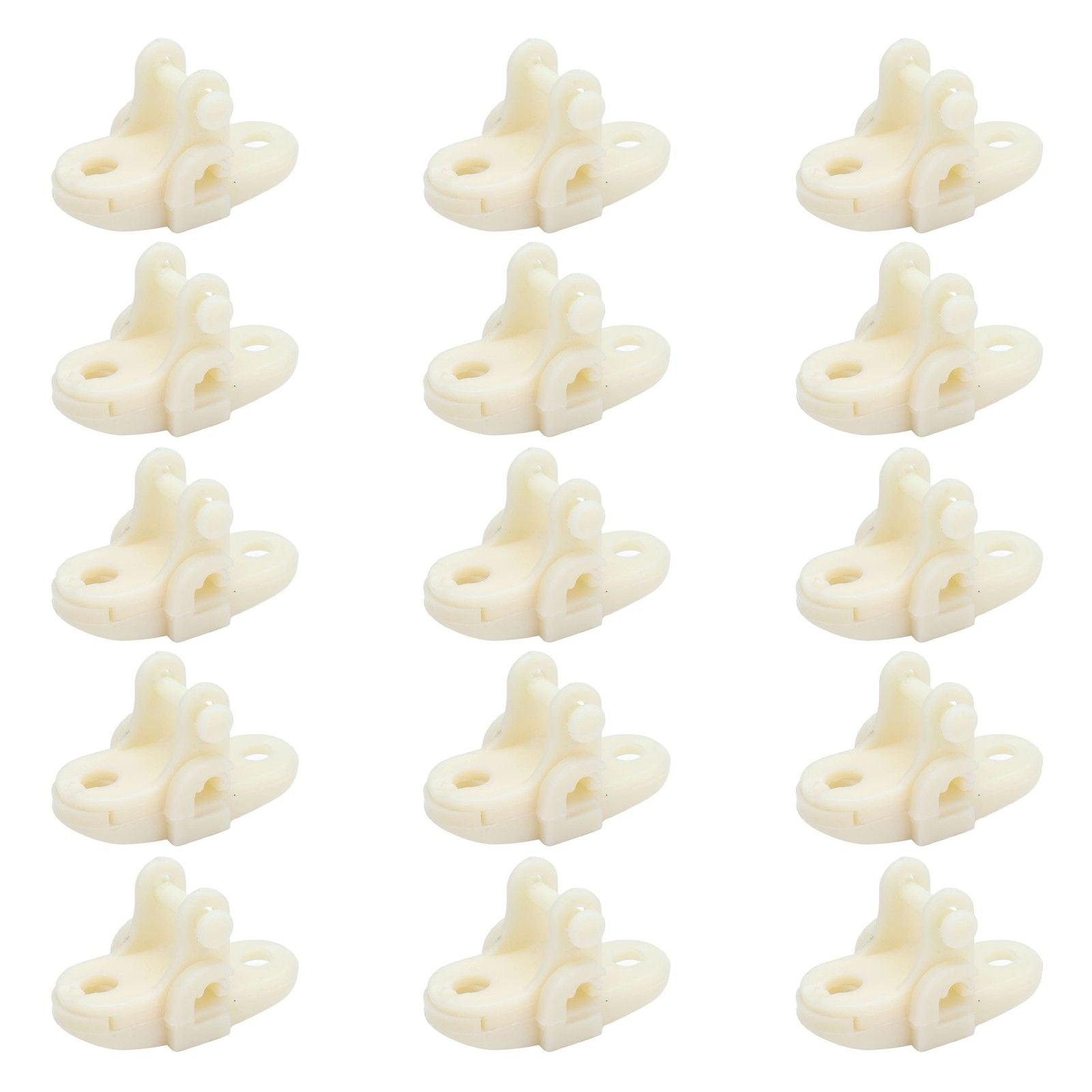 15pcs Greenhouses Pulley Plastic White Durable Ventilator Pulley Wheel for Agriculture Livestock Farms Greenhouses