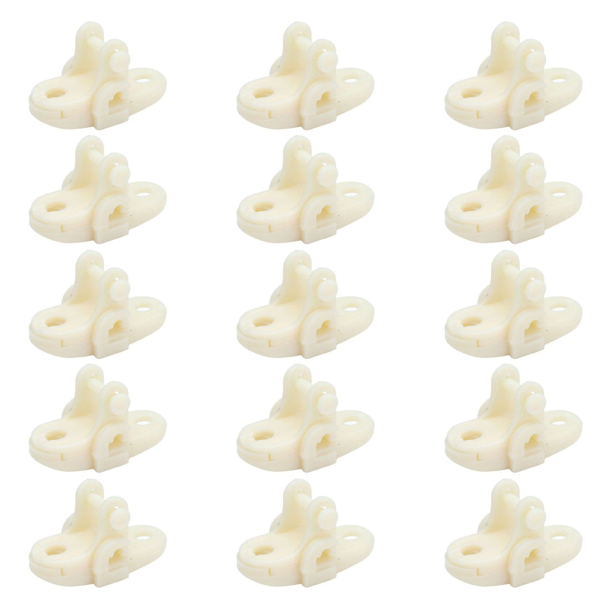 15pcs Greenhouses Pulley Plastic White Durable Ventilator Pulley Wheel for Agriculture Livestock Farms Greenhouses