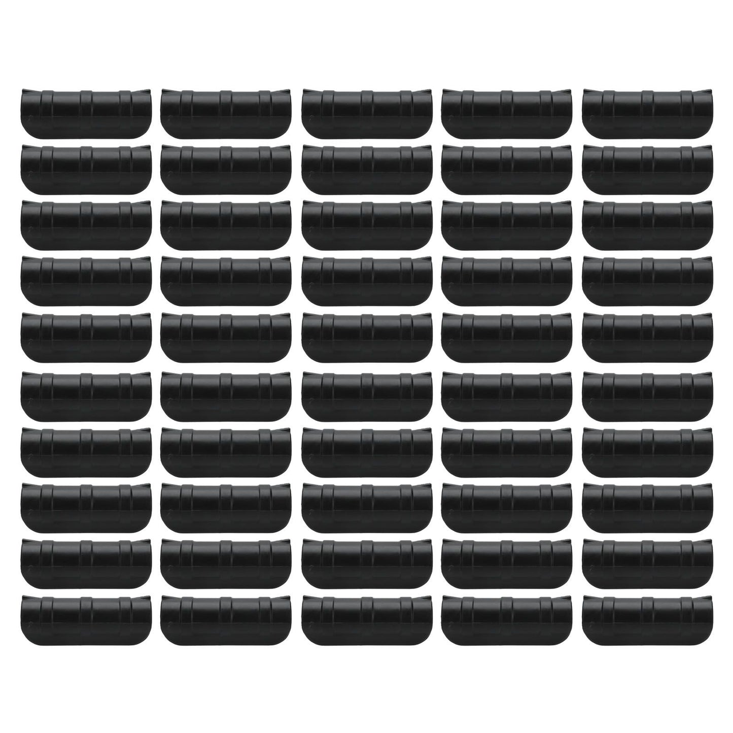 50PCS 10cm Greenhouse Film Clamp Heat Resistant Tube Clip Gardening Frame Pipe Clip for GardenBlack