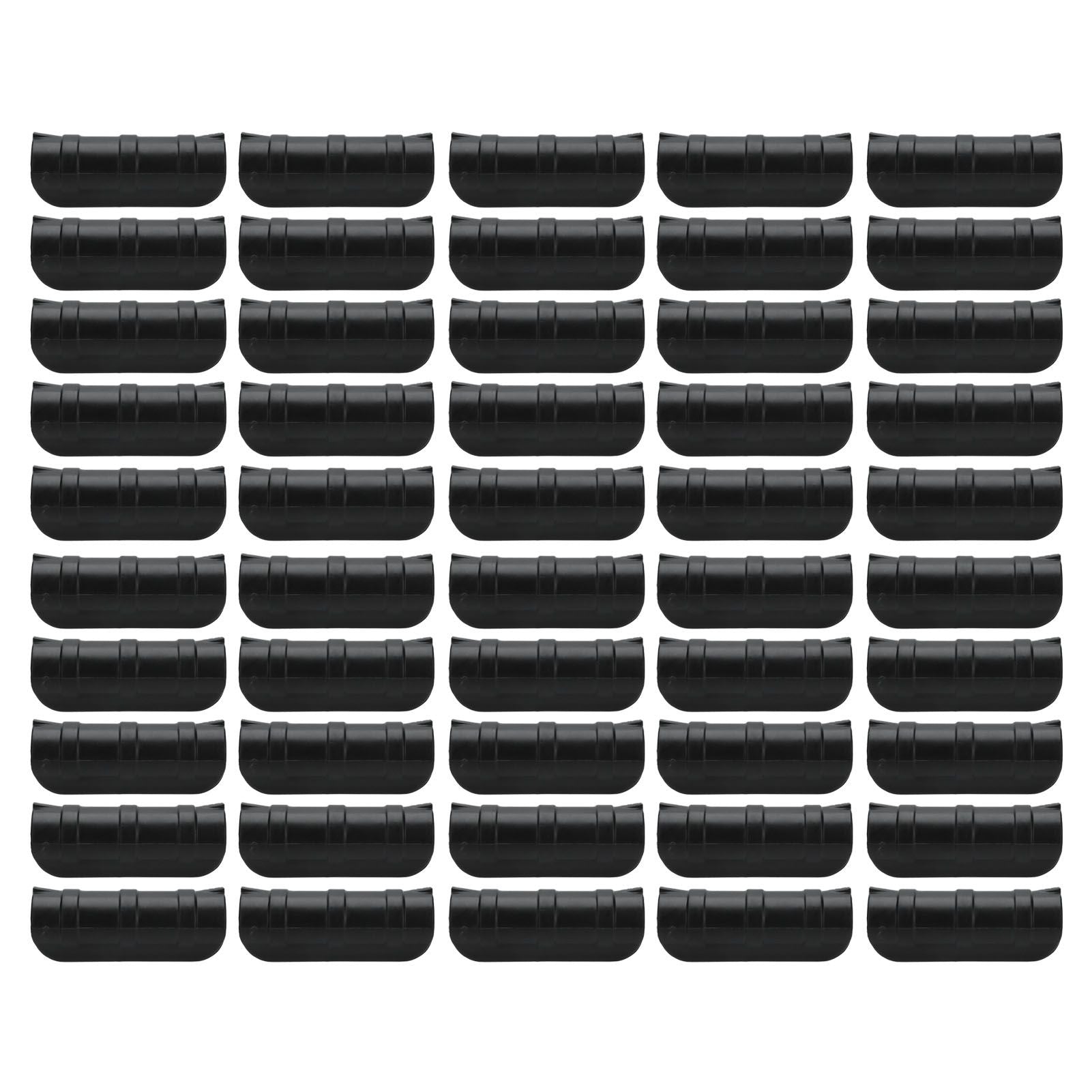 50PCS 10cm Greenhouse Film Clamp Heat Resistant Tube Clip Gardening Frame Pipe Clip for GardenBlack