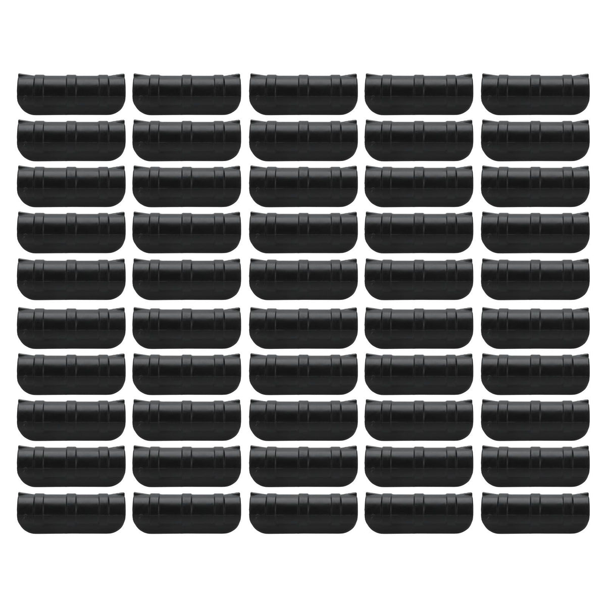 50PCS 10cm Greenhouse Film Clamp Heat Resistant Tube Clip Gardening Frame Pipe Clip for GardenBlack