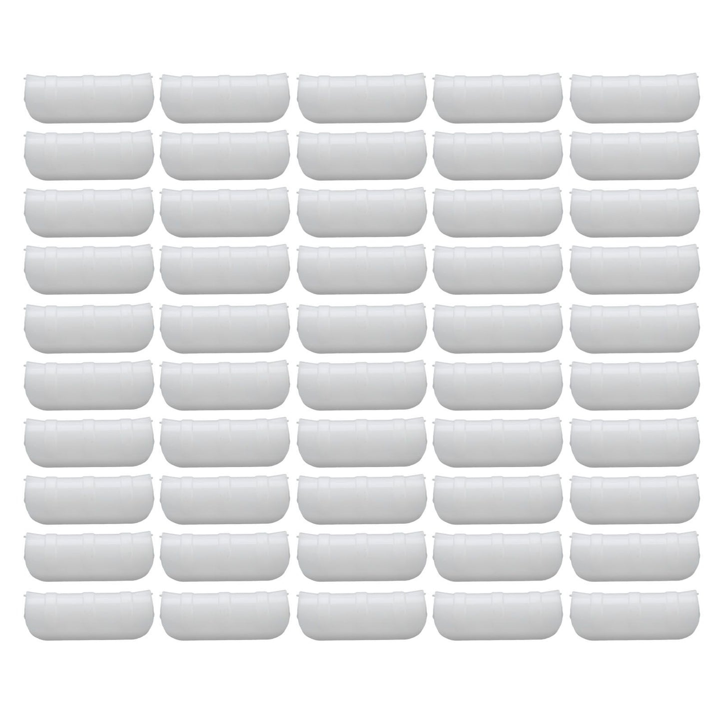 50PCS 10cm Greenhouse Film Clamp Heat Resistant Tube Clip Gardening Frame Pipe Clip for GardenWhite