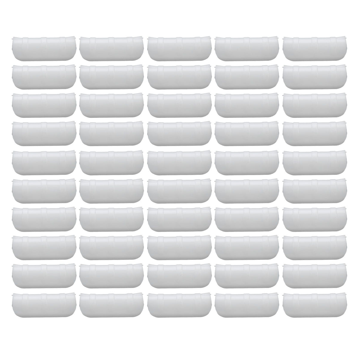 50PCS 10cm Greenhouse Film Clamp Heat Resistant Tube Clip Gardening Frame Pipe Clip for GardenWhite