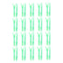 20Sets Small Seed Planter Strong Practicality Small Portable Comfortable to Use Seedling Remover for Vegetable PlantingGreen