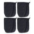 4PCS Car Rearview Mirror Protective Cover 190T Polyester Taffeta Faucet Frost Guard CoverBlack