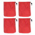 4PCS Car Rearview Mirror Protective Cover 190T Polyester Taffeta Faucet Frost Guard CoverRed
