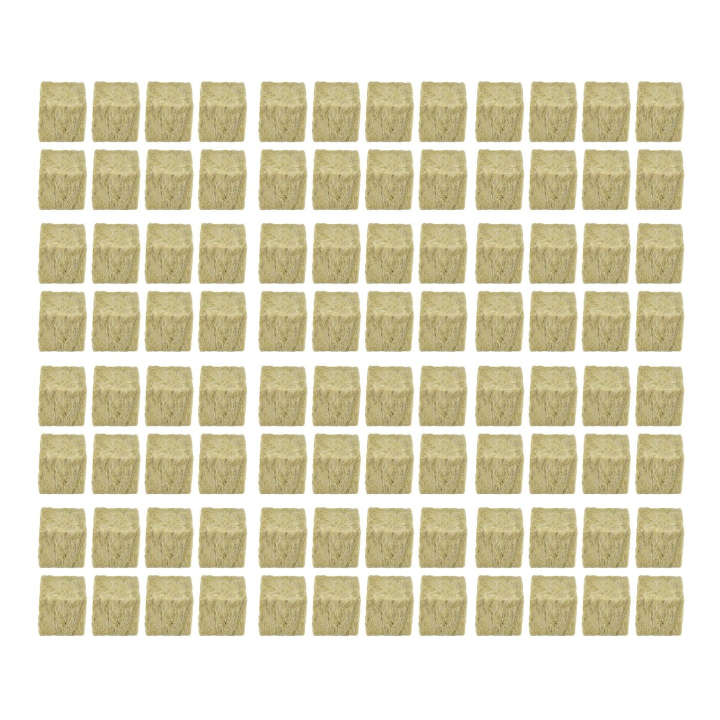 96PCS Plant Seedling Block Stonewool Grow Block Starter Plugs Garden Seedling Block for Agricultural