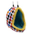 Pet Hamster Cave Bed Soft Comfortable Foldable Portable Thick Warm Easy Cleaning Small Animal House