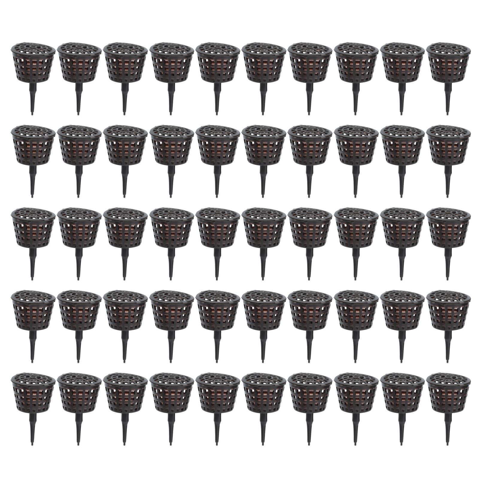 50Pcs Fertilizer Basket Plastic Sturdy Durable Planting Fertilization Box for Potted Plants Home Balconies Garden