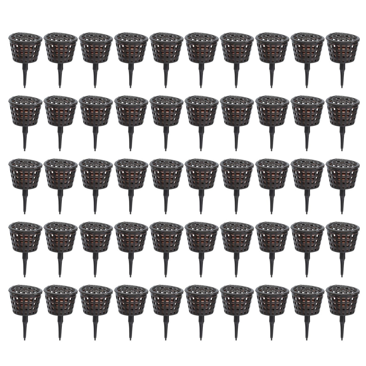 50Pcs Fertilizer Basket Plastic Sturdy Durable Planting Fertilization Box for Potted Plants Home Balconies Garden