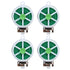 4pcs Plant Ties 50 Meters Green Twist Ties Wire with Built in Cutter for Garden Courtyard Indoor Plants Support Fixing