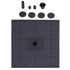 Solar Water Pump Monocrystalline Silicon Square Floating Outdoor Waterscape Fountain 7V 1.4W