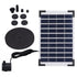 10V 5W Solar Fountain Kit Floating Solar Fountain Water Pump Kit for Gardens Pools Fish Tanks Aquariums