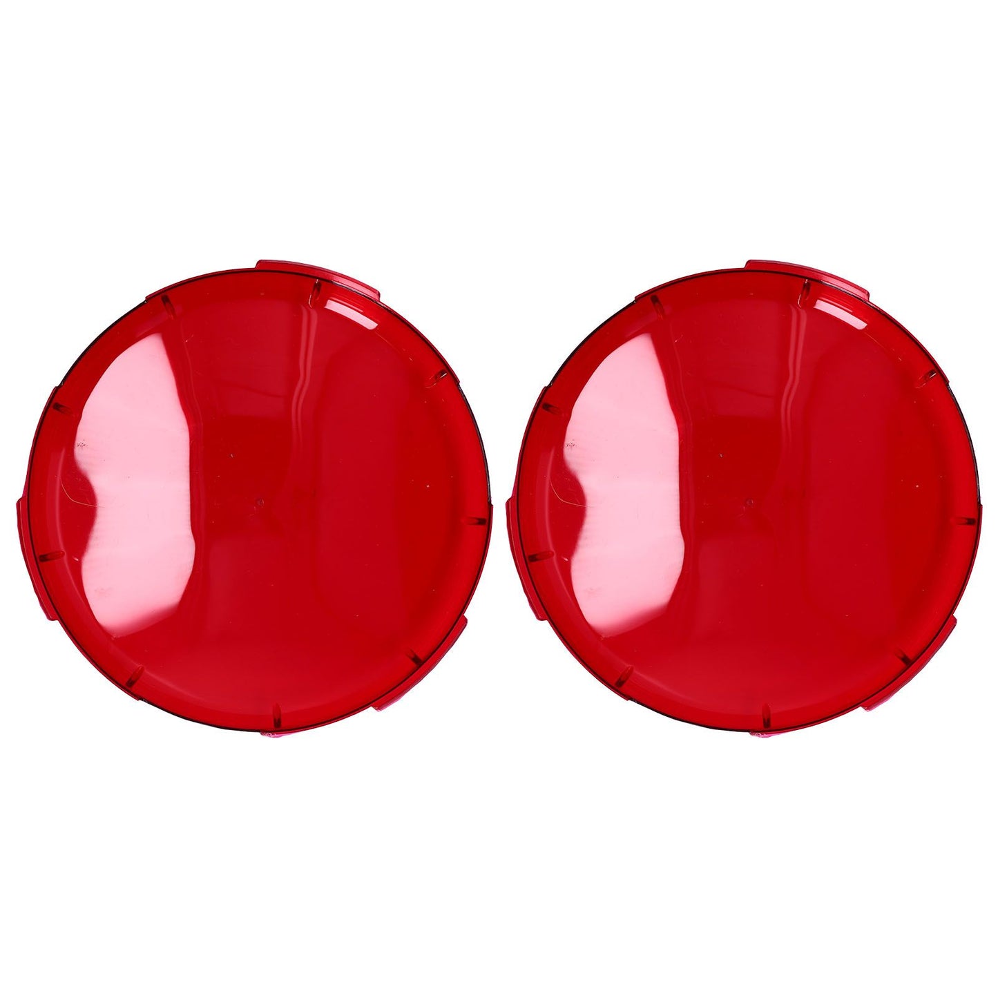 2Pcs Pool Lens Cover Plastic Red Transparent Underwater Light Lens Covers for Spa Lights 19cm