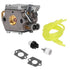 Carburetor Kit Replacement Tool Set with Primer Bulb for Walbro WT‑827 Trimmer Brushcutter