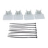 Swimming Pool Pipe Holders Adjustable Design Sturdy ABS Easy Installation Swimming Pool Hose Support Brackets Gray