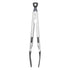 Food Tong Thickened 304 Stainless Steel Anti Slip Corrosion Resistant Barbecue Tongs for Restaurant Kitchen Baking Black