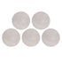 5Pcs High Temperature Resistant Barbecue Round Mat Reusable Non Stick BBQ Grill Grid Slice Pizza Mat 36cm Diameter Brown