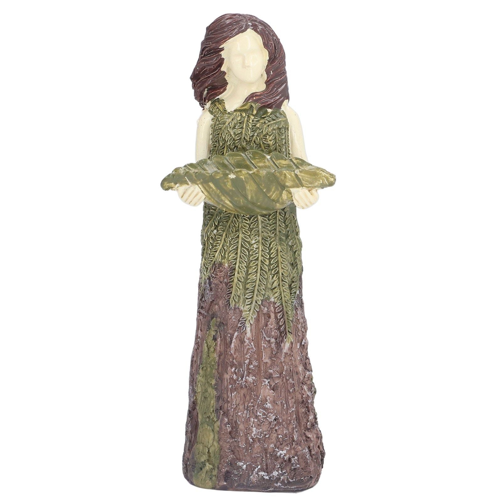 Fairy Statue Bird Feeder Resin Attractive Beautiful Goddess Statuary Bird Feeder for Outdoor Gardens