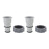 2Pcs Replacement Hose Adapter Plastic Pool Accessories for Threaded Connection Pumps 1.5in 1.25in Hoses