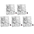5Pcs Emergency Water Jug Bags with Spigot Foldable Beverage Insulation Drinking Water Storage Bag 5L