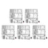 5Pcs Emergency Water Jug Bags with Spigot Foldable Beverage Insulation Drinking Water Storage Bag 15L