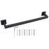 Hand Towel Holder Black Stainless Steel Fashion Design High Hardness Durable Stable Easy Installation Towel Bar