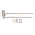 Stainless Steel Toilet Paper Bracket Single Seat 2 Poles Rotatable Toilet Paper Holder