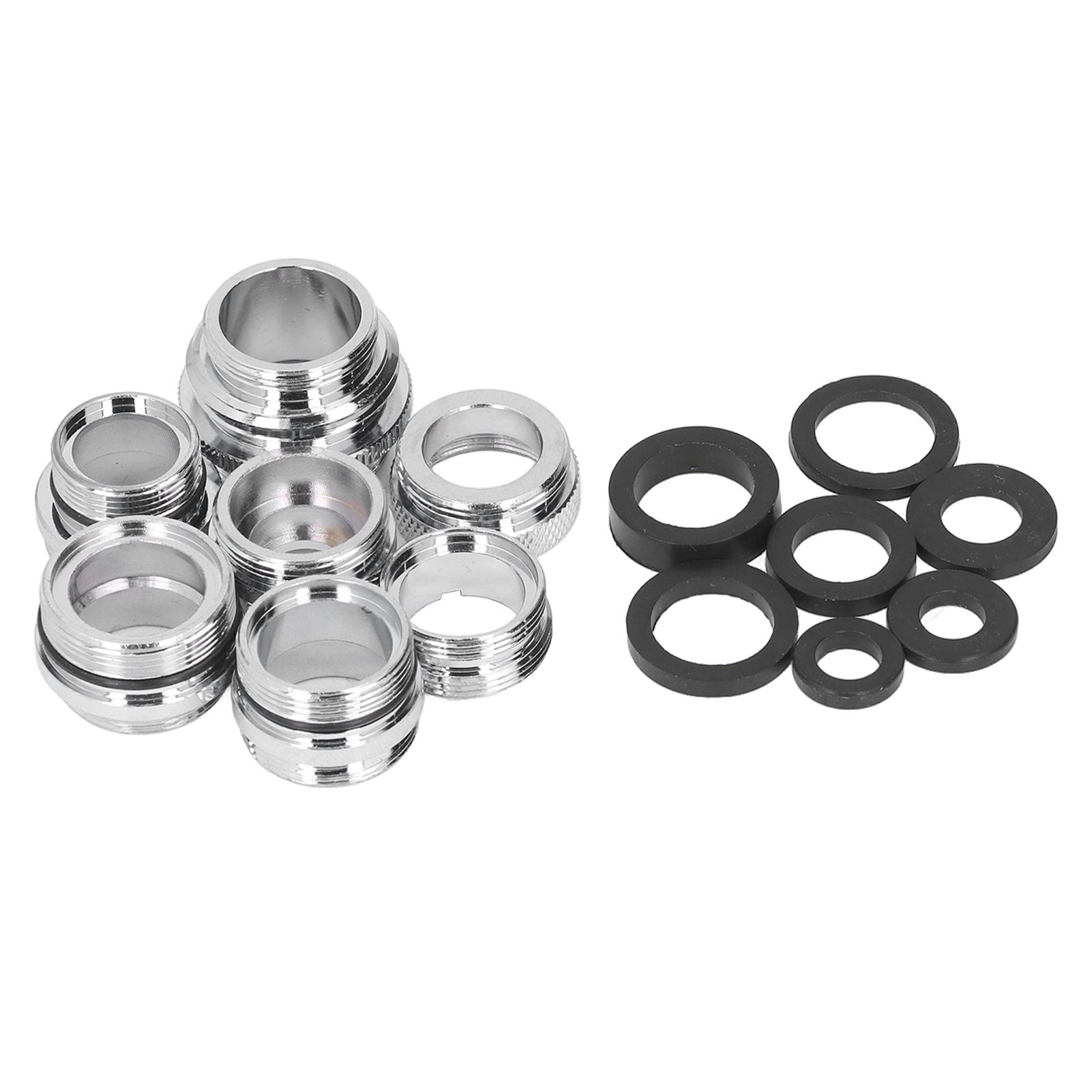 7Pcs/Set Male Female Faucet Adapter Kit with Gasket Brass Aerator Adapter Set for Garden Hose Kitchen Sink