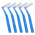 5pcs L Shaped Interdental Brushes Effective Cleaning Plaque Removal Braces Brush for Tooth Care Blue