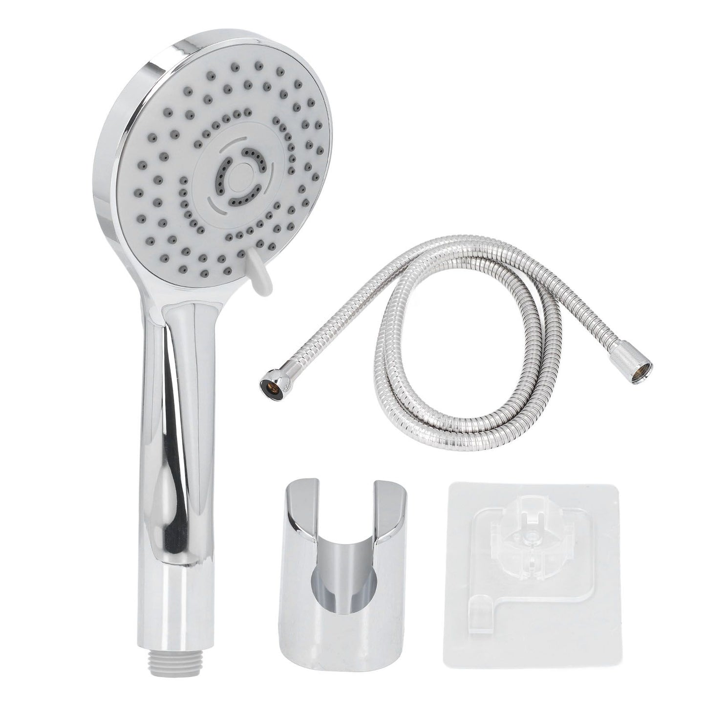 Handheld Shower Head Female Male Thread G1/2 Supercharged Punching Free Wall Mount Shower Head for Bathroom