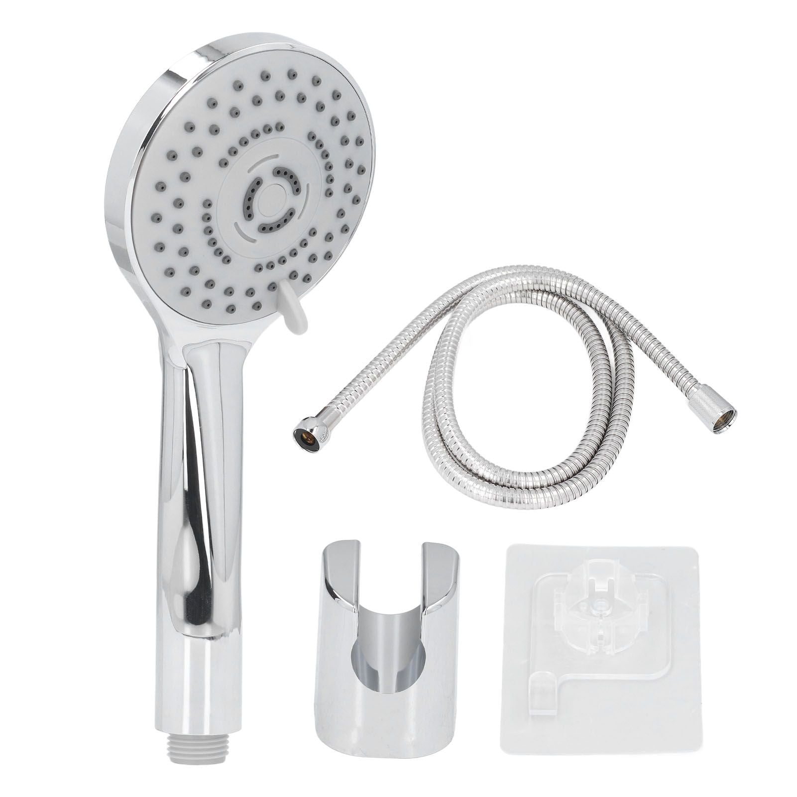Handheld Shower Head Female Male Thread G1/2 Supercharged Punching Free Wall Mount Shower Head for Bathroom