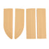 4PCS Universal Sweeper Door Sill Stair Wheelchair Door Sill Free Assembly Rubber Door Threshold ProtectBeige