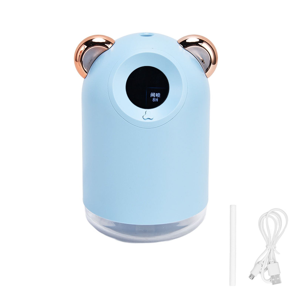 Mini Humidifier USB Charging 2 Modes Silent Portable Desk Air Humidifier with Night Light for Car Bedroom Office