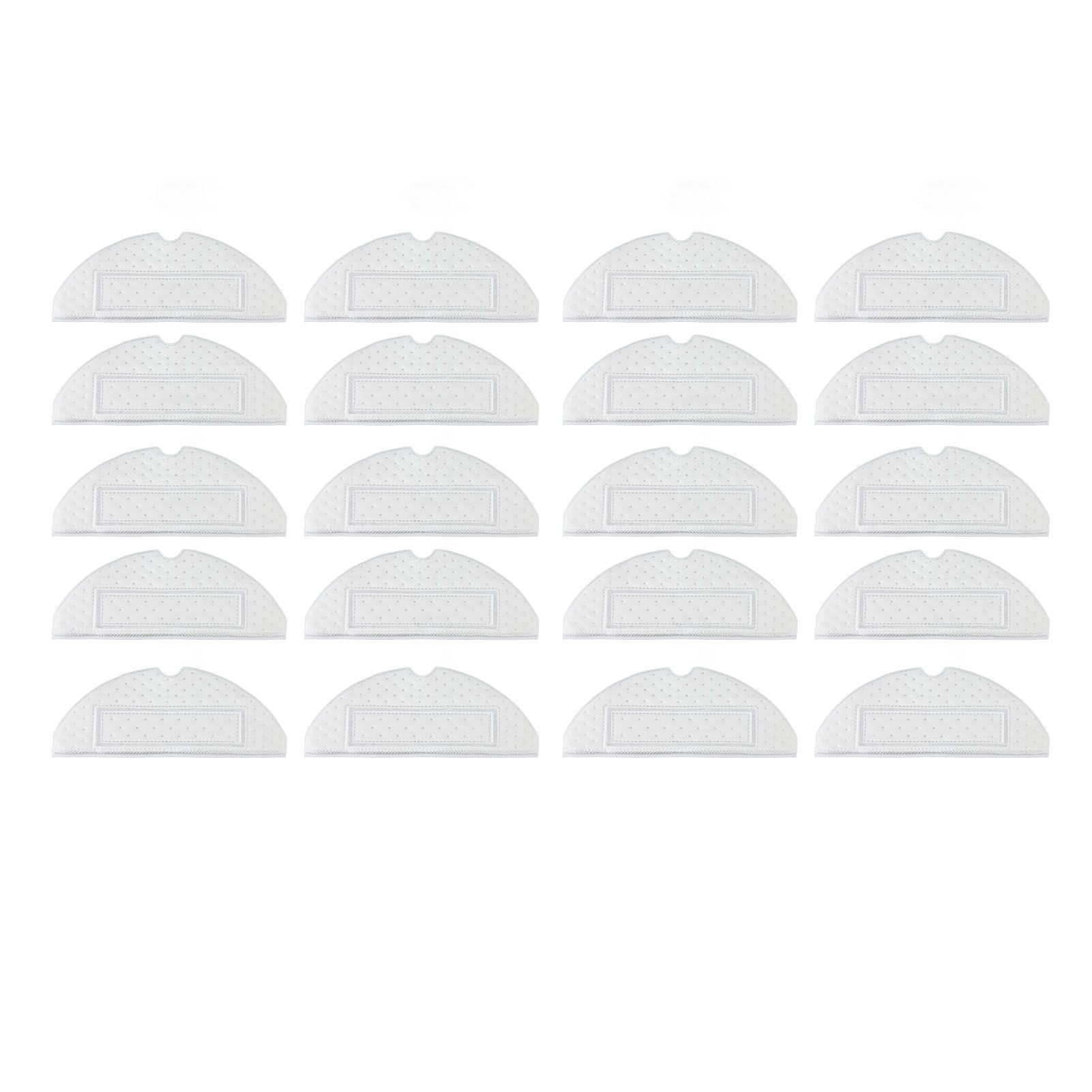 20pcs Sweeping Robot Disposable Mop Pads Mopping Cloth Replacement Cleaning Pads for Xiaomi Roborock S7