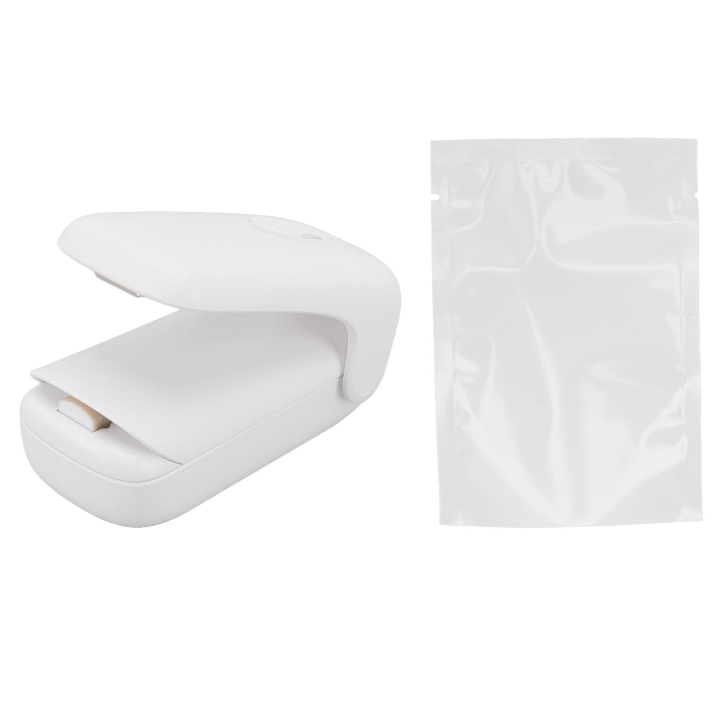 Bag Sealer 2 in 1 ABS Handheld Portable Food Snack Bag Sealing Machine with Springback Pocket Knife