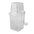 Manual Ice Crusher Small Portable Shaver Hand Operated Snow Cone Machine for Home Transparent