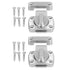 2pcs Door Lock Thickened High Hardness Zinc Alloy Anti Locking Door Buckle for Doors Secruity