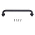 Barn Door Handle Black Carbon Steel Interior Wooden Door Matte Handle for Wooden Gate Shed Cabinet Door