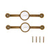 2 Pcs Zinc Alloy Antique Copper Handle European Modern Pastoral Color Acrylic Handle for Cabinet DrawerWhite