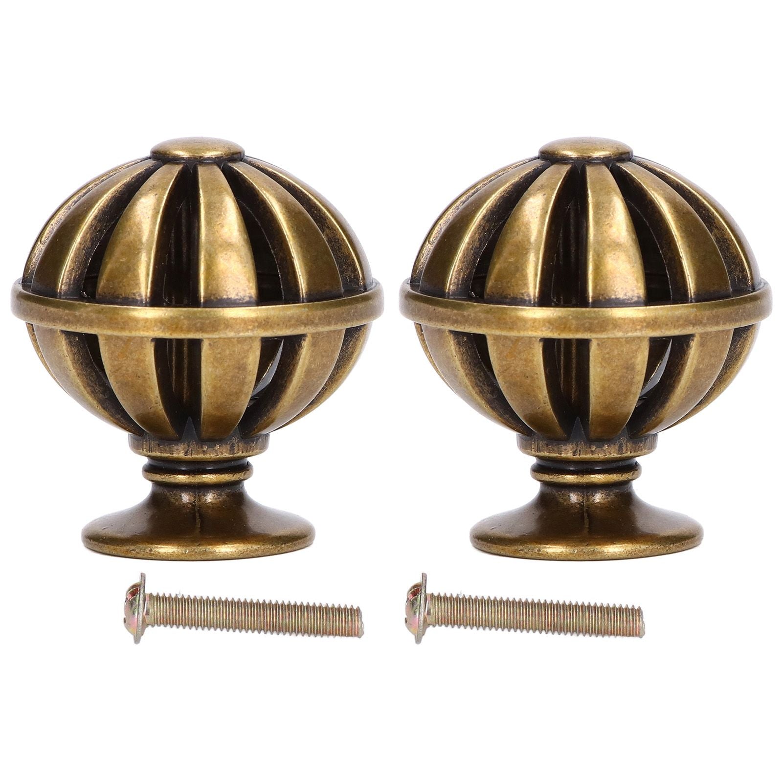 2Set Cabinet Knob Birdcage Hollow Closet Drawer Knob Zinc Alloy Wardrobe Knob for Home Decoration366 Birdcage Bronze