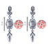 2pcs/set Ceramic Cabinet Handle Modern Simple Style Hand Painted Ceramic Cabinet Knobs1060D Red Flower Blue and White Porcelain
