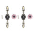 2pcs/set Hand Painted Pumpkin Drawer Knobs Chinese Pastoral Style Ceramic Cabinet HandlePink
