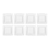 8Pcs Single Pole Light Switch 10A/250V Wall Decorative Paddle Rocker Switch European Regulations for House Use