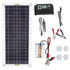 12V to 220V 30W Solar Charging Panel 220W Solar Inverter Battery Charger Kit for Camping Hiking 30A