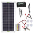 12V to 220V 30W Solar Charging Panel 220W Solar Inverter Battery Charger Kit for Camping Hiking 100A