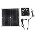 Solar Panel Fan Lightweight Portable Solar Powered Fan Kit for Cars RVs Travel Home 12W